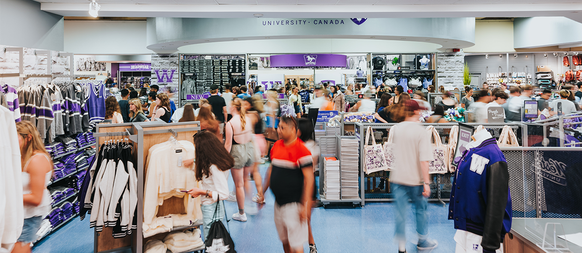 Photo of the inside of the bookstore.